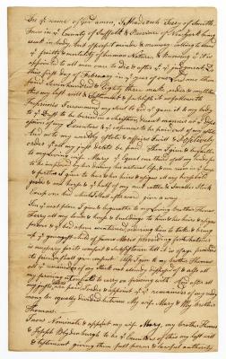 Probated will of Shadrach Terry, 1783