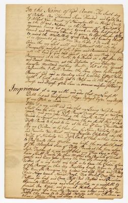 Probated will of Albert Van Brunt, 1783