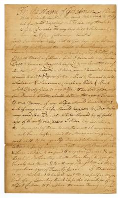 Probated will of Daniel White, 1783