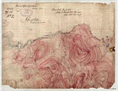 Map of Townships 9 and 10 in the Totten and Crossfield Purchase (Marked #2 of Series)
