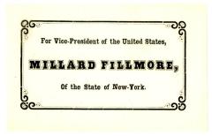 Electoral College ballot for Millard Fillmore as Vice President 
