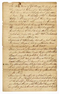 Probated will of John Adee, 1784