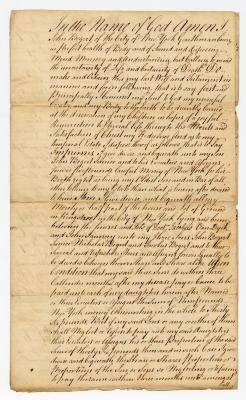 Probated will of John Bogert, 1784