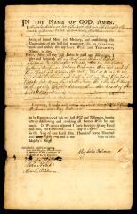 Probated will of Magdalen Beekman, 1784