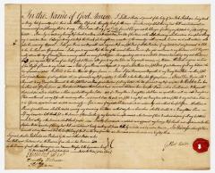 Probated will of Gilbert Bates, 1784