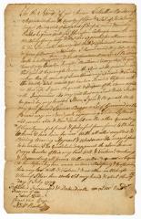 Probated will of Matthew Bendor, 1784