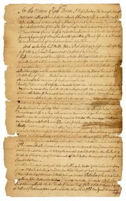 Probated will of Basil Bartow, 1784