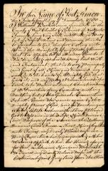 Probated will of William Barker, 1784