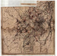 Map of the New York Wilderness (Damaged)