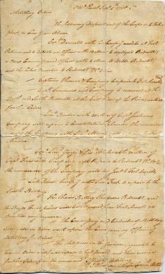 Artillery Orders found on Major John André, 1780
