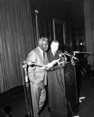 Jackie Robinson with Governor Rockefeller