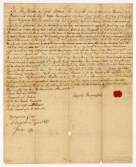 Probated will of Joseph Burroughs, 1784