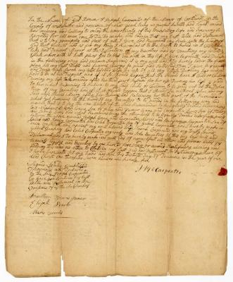 Probated will of Joseph Carpenter, 1784