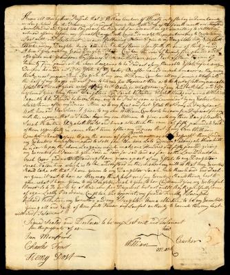 Probated will of William Crucker, 1784