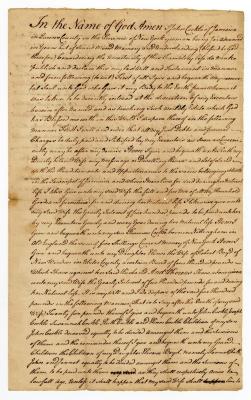 Probated will of John Cockle, 1784