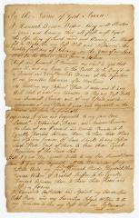 Probated will of Hannah Brown, 1784