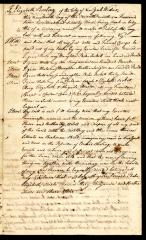 Probated will of Elizabeth Burling, 1784