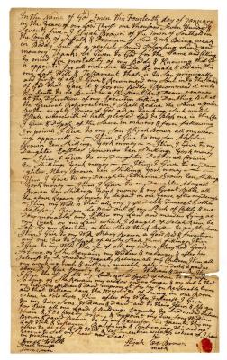 Probated will of Elijah Brown, 1784