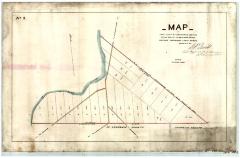 Map of Land Ceded by the St. Regis Indians to the State of New York in the Year 1825 containing 888.66 acres