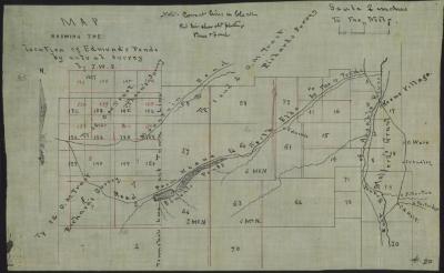 Map Showing the Location of Edmond's Ponds, Now Cascade Lakes