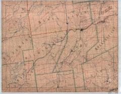 Map of the Towns of Au Sable, Franklin, Black Brook, Chesterfield, Lewis, Jay, Wilmington, Keene, North Elba, and St. Armand