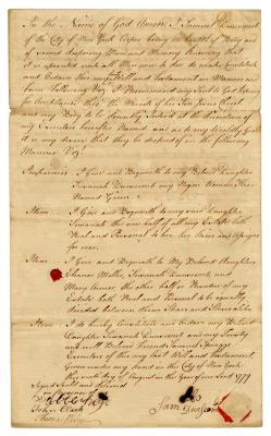 Probated will of Samuel Dunscomb, 1784