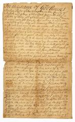 Probated will of Stephen Foster, 1784