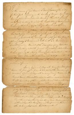 Probated will of Mary Exceen, 1784