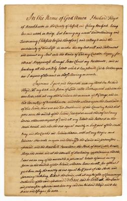Probated will of Richard Floyd, 1784