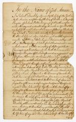 Probated will of Robert Dunkley, 1784