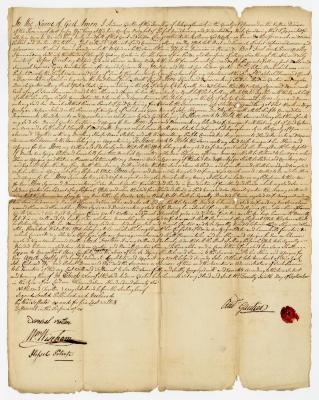 Probated will of Andrew Gautier, 1784