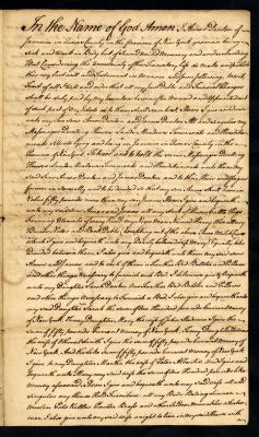 Probated will of Amos Denton, 1784