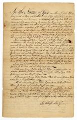 Probated will of John Ellison, 1784