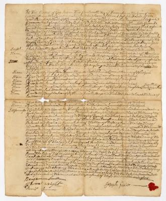 Probated will of Joseph Fowler, 1784