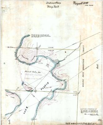 Map of a Portion of the North East Shore of Lake Placid
