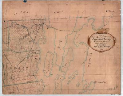 Map of North Eastern New York near Lake Champlain