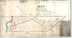 Map of Land Ceded by the St. Regis Indians to the State of New York in the year 1824 containing 1023.34 acres