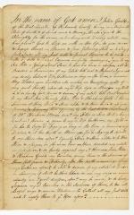 Probated will of John Gould, 1784