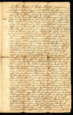 Probated will of Jacoba Gouverneur, 1784