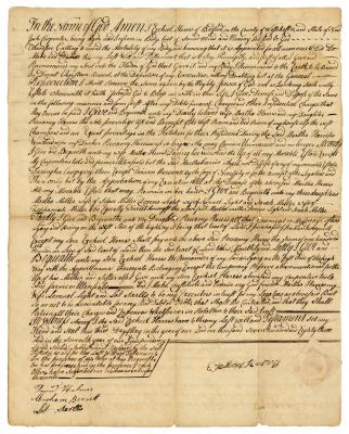Probated will of Ezekiel Harris, 1784