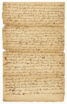 Probated will of Richard Howell, 1784