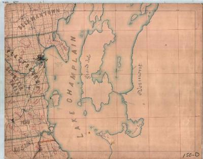 Map of the Towns of Plattsburgh, Beekmantown, Schuyler Falls, Peru and Au Sable