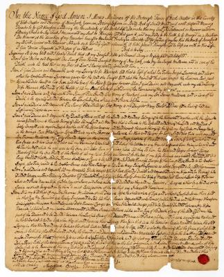 Probated will of Mosses Mullinex, 1784