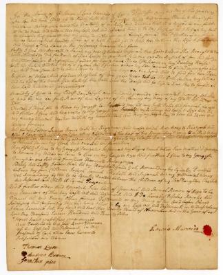 Probated will of Lewis Marvin, 1784