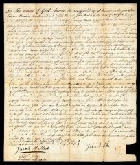 Probated will of John Martin, 1784
