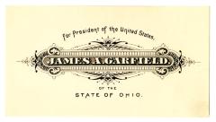 Electoral College ballot for James Garfield as President