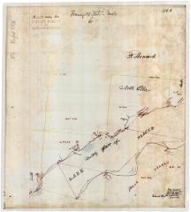 Map of the Shore Line of Lake Placid, showing Echo Bay