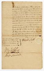 Probated will of William Scott, 1784