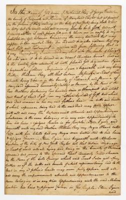 Probated will of Nathaniel Ray, 1784