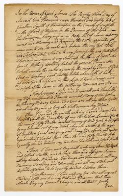 Probated will of Jonathan Smith, 1784